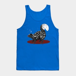 Skunk Painting Hand Drawn Tank Top